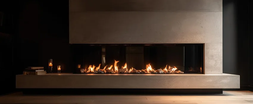 Gas Fireplace Ember Bed Design Services in McLean, Virginia