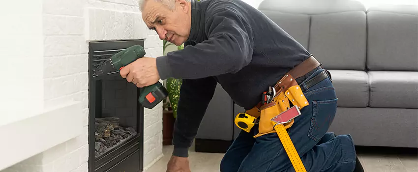 New Indoor Fireplace Installation in McLean, Virginia
