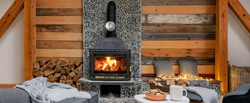Thelin Hearth Products Direct Vent Gas Stove Fireplace Inspection in McLean, Virginia